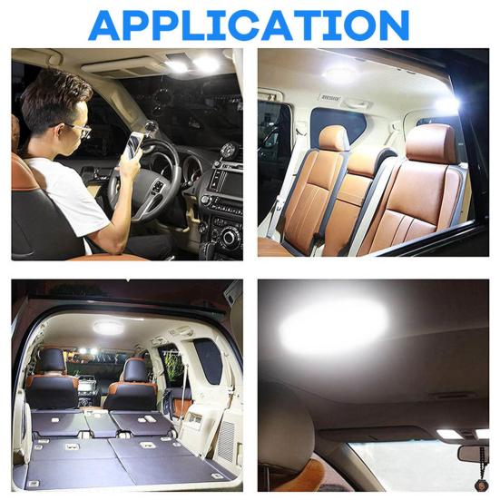 Reading Light High Brightness White Light Powerful Car Interior Round LED Ceiling Lamp for RV