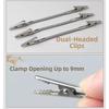 10Pcs Multifunctional Universal Crocodile Clip Adjustable Broken Incense Clip  Outdoor Camping