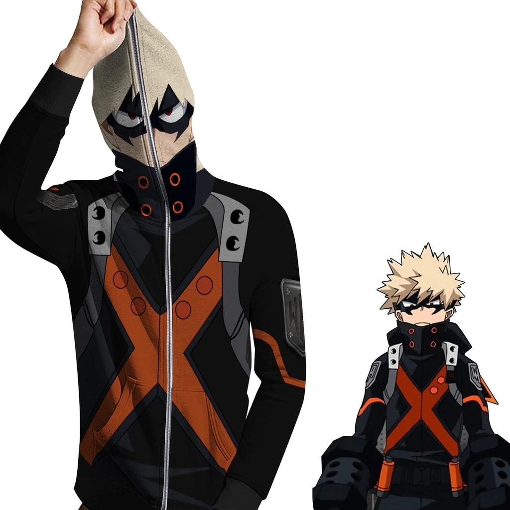 My Hero Academia postać z anime druk 3D cosplay męska bluza z kapturem ubrania wyprzedaż