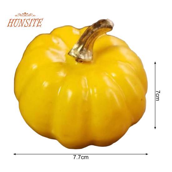12 pezzi di zucche artificiali, decorazioni in schiuma leggera