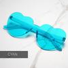 Candy Color Heart Shape Ocean Personality Frameless Children's Sunglasses Fashion Candy Love Sunglasses