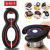 6 In 1 Multi Function Twist Bottle Opener, All In One Jar 8 Shaped Gripper Can Wine Beer Lid Twist Off Jar Opener Claw