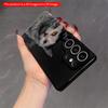 2DFlat Samsung Phone Case Dual-Eyed Cat Portrait Phone Case Applicable To Galaxy S23 S24 S25ULTRA S26 A12 A14 A15 A16 A54 A55
