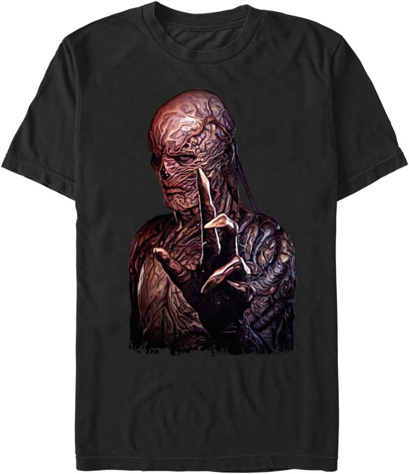 Stranger Things Men s Big & Tall Shadowy Vecna Portrait Short Sleeve Tee S