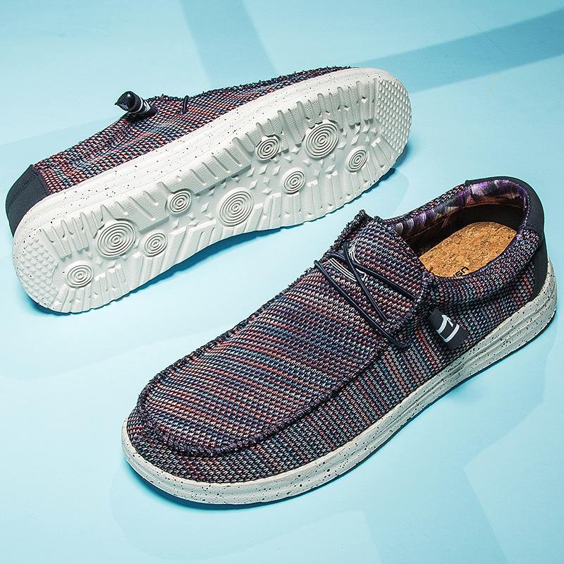 Processing and Customization of Summer New Large-size Mesh Breathable and Comfortable Men's Shoes, Light and Trendy Men's Casual Shoes