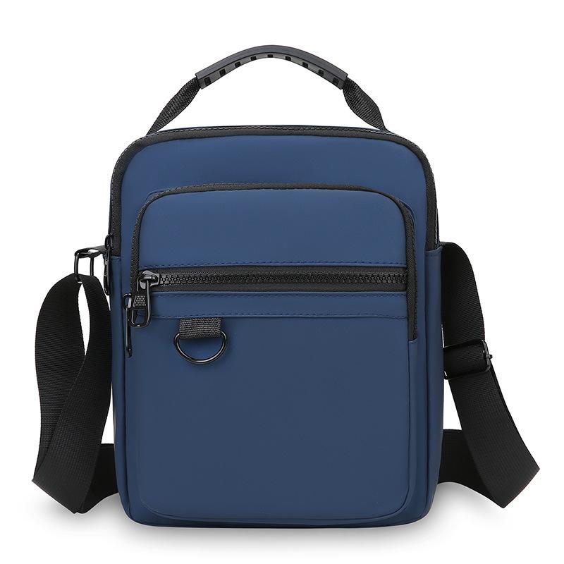 Volnočasová a jednoduchá pánská jedno-ramenná crossbody taška, Kabelka s velkou kapacitou, Voděodolný batoh