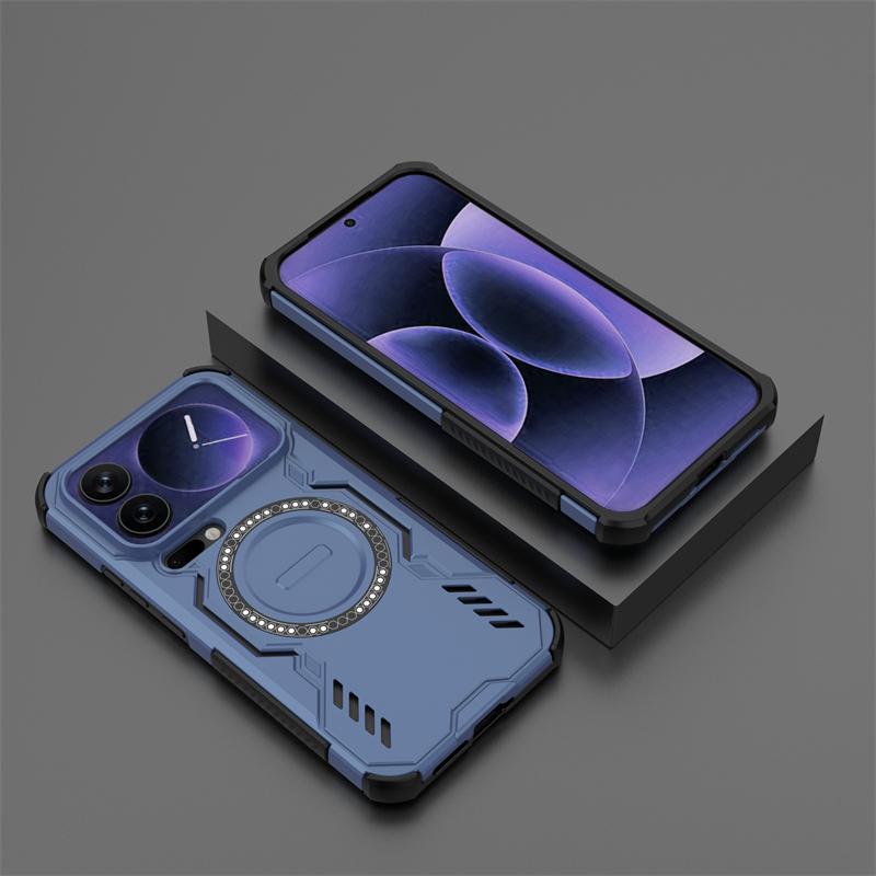 For Xiaomi 17 Pro Max Case For Xiaomi 17 Pro Max Armor Magnetic Adsorption Wireless Charge Back Cover For Xiaomi 17 Pro Max Case