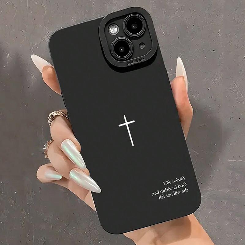 Psalm 46:5 Cross Christian Stylish Aesthetic Phone Case For iPhone 17 16 15 14 13 12 11 Pro Max XS X XR 7 8 Plus 16E 17Air Cover