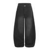 European, American retro washed loose jeans personalized cleanfit scimitar trousers men