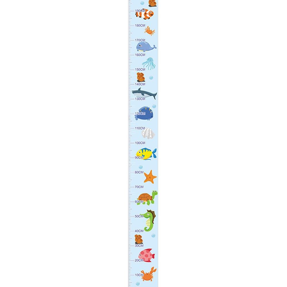 

Self-adhesive Child Growth Chart Waterproof Growth Chart Sticker for Toddler Style 1