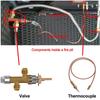 Optimize the Functionality of Your Gas Patio Heater with This Replaceable Thermocouple Sensor & Dump Switch Main Control Valve
