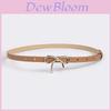 Female Butterfly Buckle Leather Belt For Fashionable Casual Wear