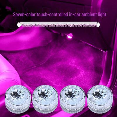 Wireless LED Car Interior Ambient Footwell Lights with Remote Control - No Wiring Needed