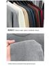 Men's Thickened Knit Sweater - Anti-Pilling Solid Color Half-High Collar Pullover for Autumn and Winter