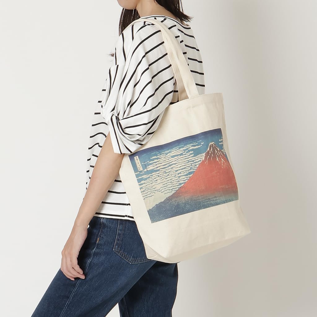 Tote Bag 9084 Japanese A4 Shoulder Natural White [Palette Pop] Ukiyo-e, Nishiki-e, Style, Masterpiece, Size, Canvas, Bag, Unisex, Men's & Women's,