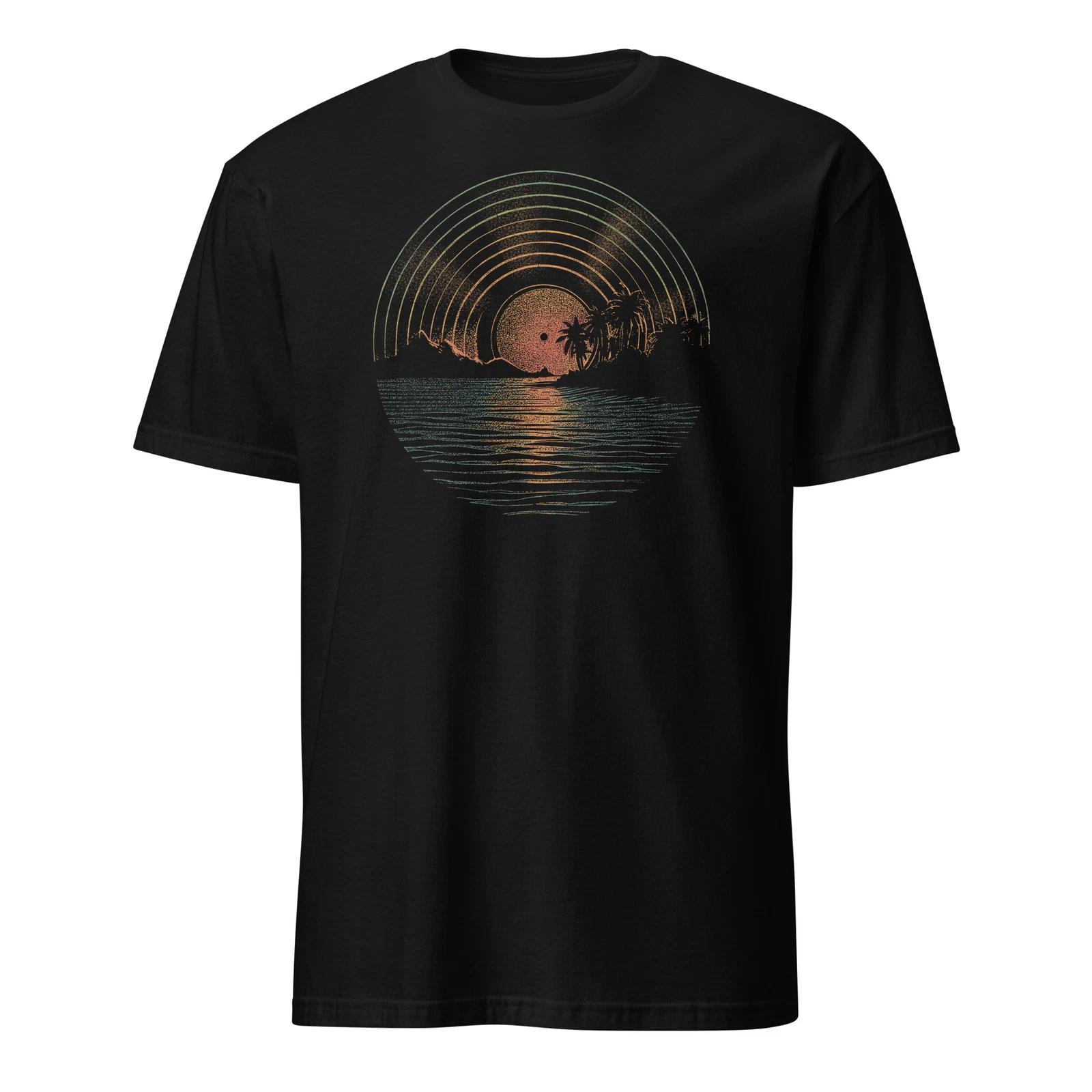

Vinyl Shirt Sunset Vinyl LP Record Music of Summer T-Shirt Size S-3XL Gift Tee XL