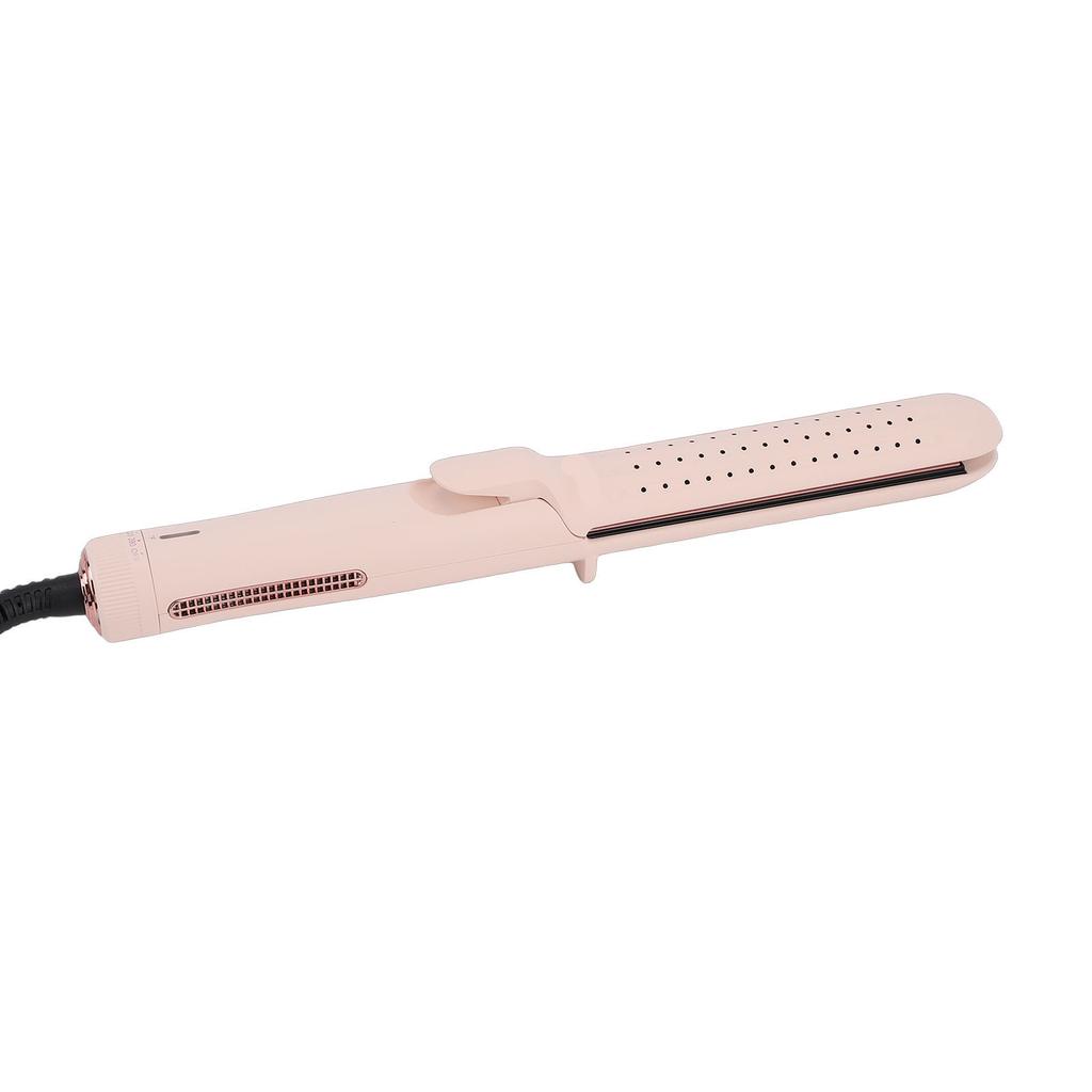 Hair Curler Straightener with Cooling Air Vents 2 in 1 Curling Wand Styling Iron Adjustable Temperature Extended Plate