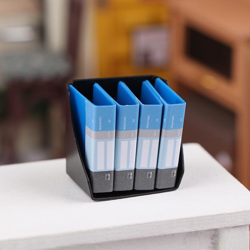 

1 набор мини-досок для записей, зажим для блокнота, папка для файлов, канцелярская доска, игрушки, офисный стол, папка для моделирования, модель, части кукольного домика синий