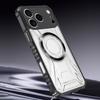 Shockproof Clear Armor Case For iPhone 17 Pro Max 16 15 14 13 Pro Max Magnetic Metal Ring Hybrid TPU+PC Phone Bumper Cover