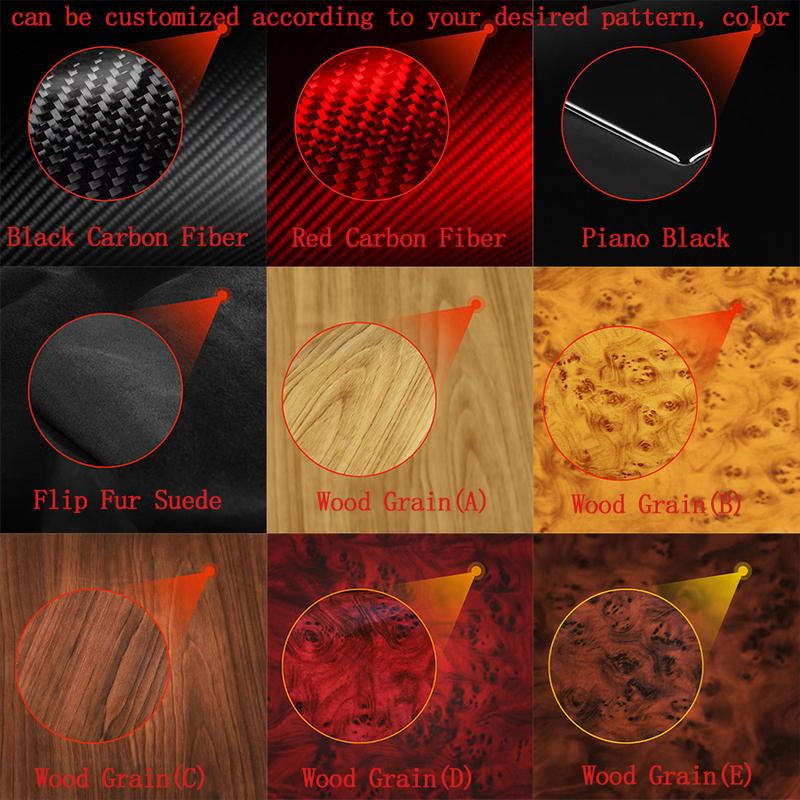 For Ford Escape/Kuga 2013-2016 Real Carbon Fiber Sticker Center Console Top Panel Cover Trim Car ide decorative Accessories