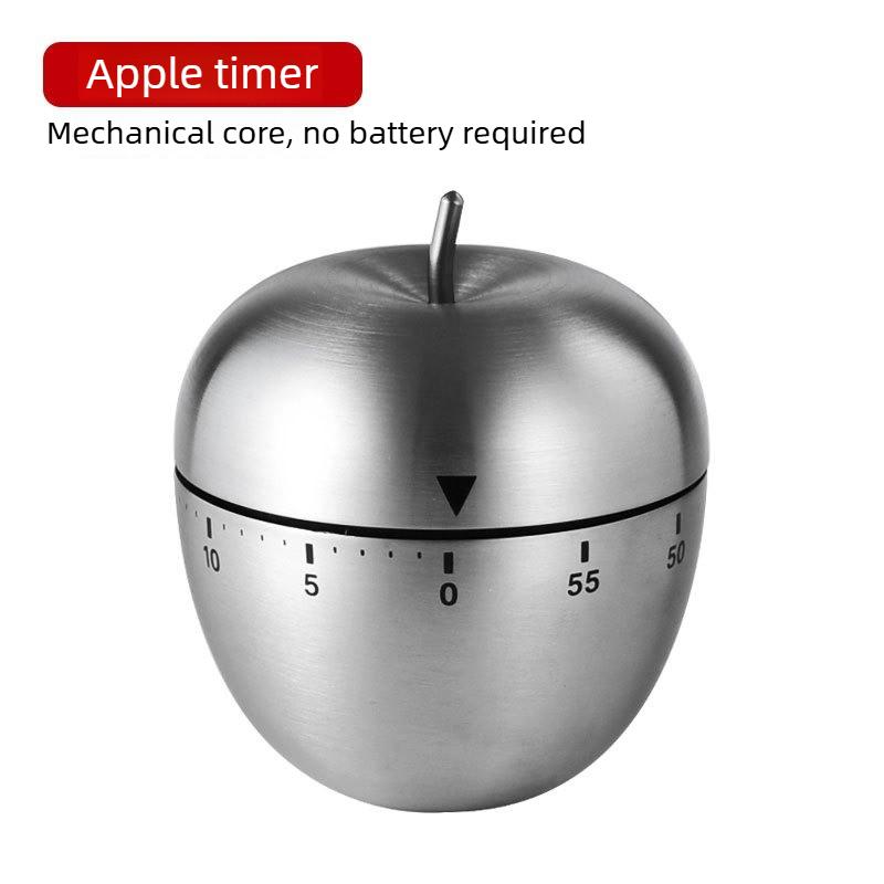 Egg Shaped Mechanical Timer 60 Minute Countdown Device for Baking Cooking Student Kitchen Helper
