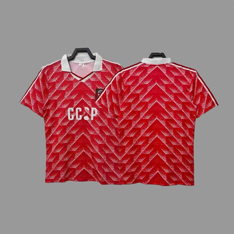 Soviet retro jersey football jersey classic nostalgic national team jersey game training jersey short sleeve sportswear S