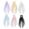 Hair Tie High Elasticity Bow Ribbon Design Lightweight Yarn Hair Rope Ponytail Holder Versatile Hair Accessory