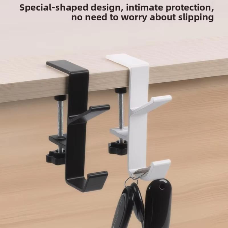 Adjustable Double Layer Aluminum Alloy Headphone Stand Wide Compatibility Easy Assembly For Desk Organization