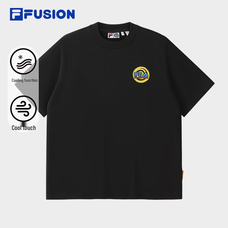 FILA FUSION Couples Knit Short Sleeve T-Shirt S