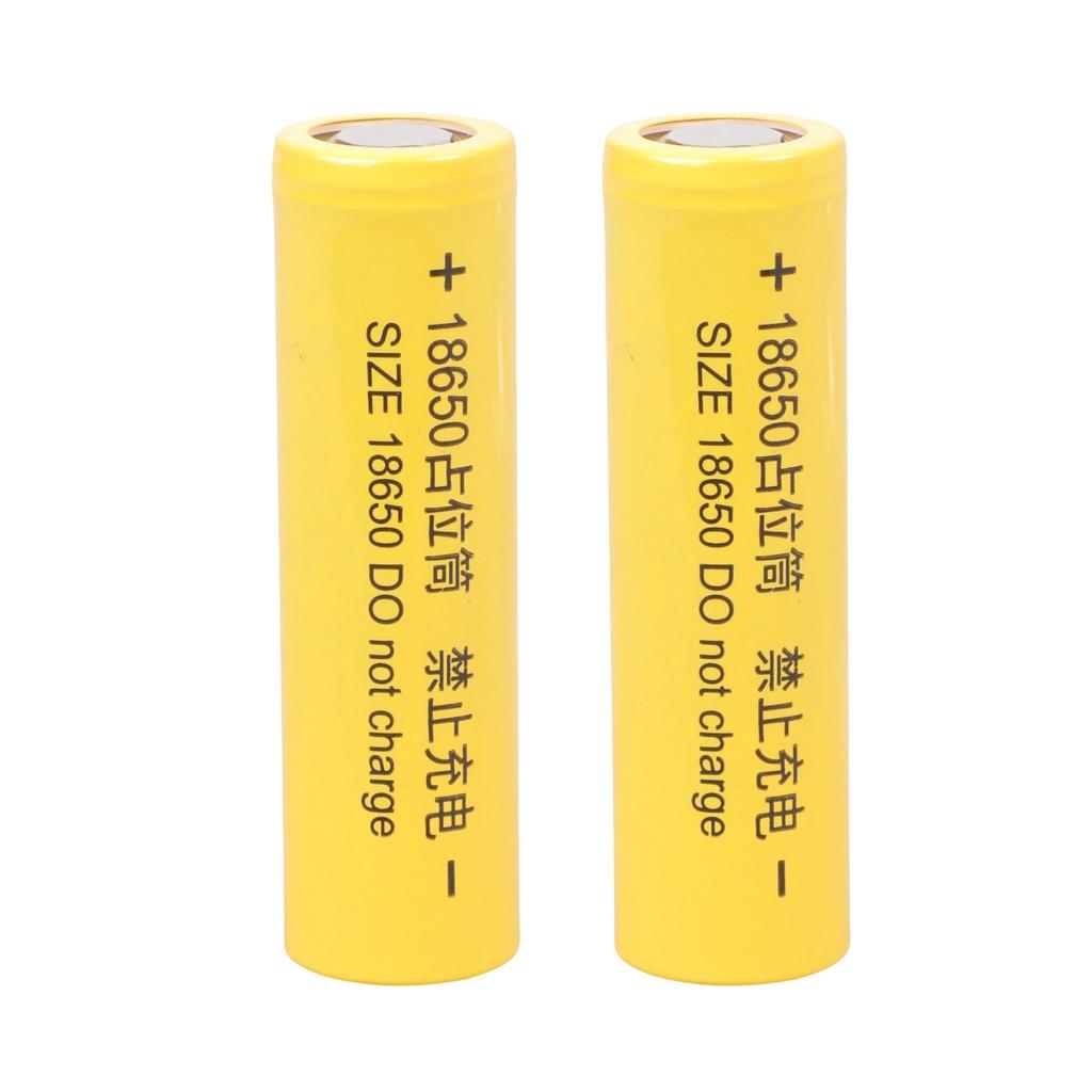 Set of 2pcs 18650 Battery Placeholder 0V Shortcircuit Design for Employee Training in Series Configuration
