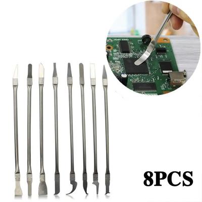 8pcs-CPU Pry Knife, Glue Removal Tool, Hook Knife, Scraper Bar, Disassembly, Phone Repair, Motherboard Chip, Scraper Blade