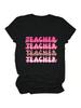 Wounisex's Happy Teacher Bright Student Printed Tee Funny Teacher's Day T-Shirt Back To School Graphic Teacher Tops