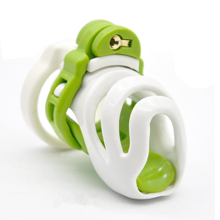 New Design Plastic  Male Cock Lock 4 Rings Chastity Anti-off Device Cage CB6000 Bondage Restraints SM Sex Toy for Men