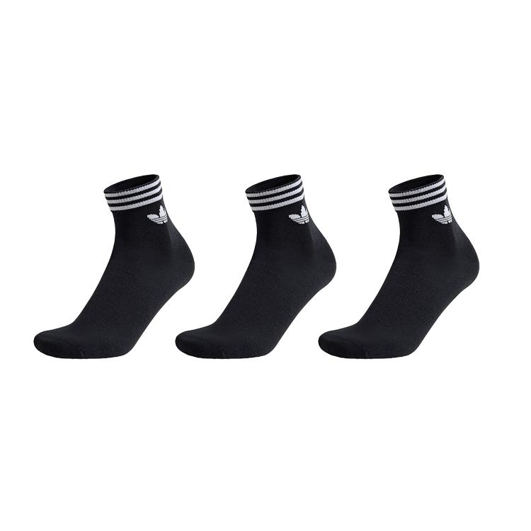 

Adidas Originals TREF ORI ANK 3P Ankle Socks Unisex 3 Pack Black KA9263 M