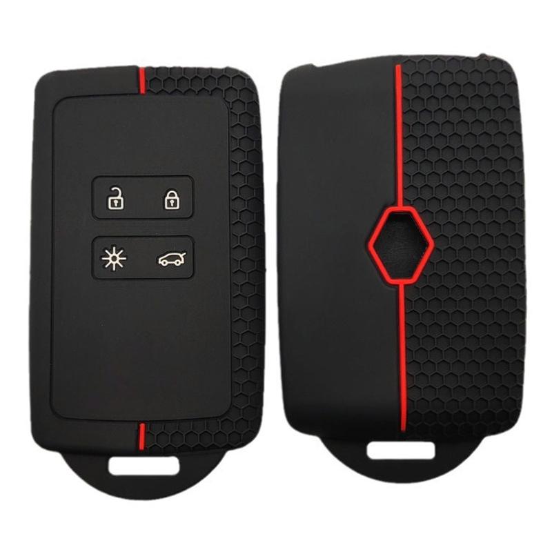 Silikon Auto Schlüsselabdeckung Für Captur Koleos Kadjar Arkana Megane Dacia Duster Sandero Stepway Smart Fernbedienung Schlüsselanhänger Hülle