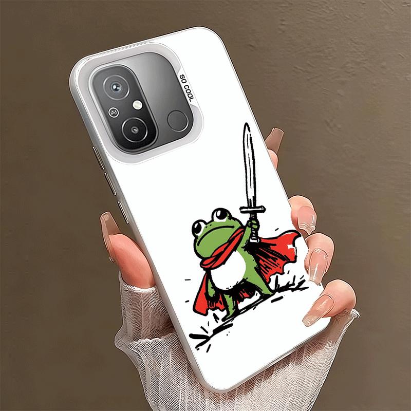 Cute Cartoon Frog Shockproof Phone Case for Xiaomi Poco X7 X6 X5 X3 Pro F7 Ultra M8 Redmi 15C 15 14C 13C 12C 10C 13 12 10