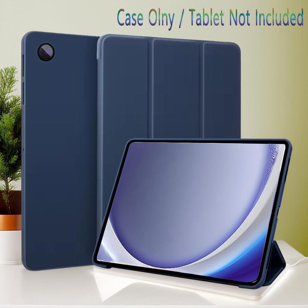 For Samsung Galaxy Tab A9 8.7 (SM-X110 SM-X115) / A9 Plus 11 (SM-X210 SM-X215) Soft Silicone Case Magnetic Flip Smart Cover