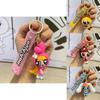Adorable Cartoon Powerpuff Girls Silicone Keychain Cute Car Key Accessory