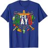 Cinco De Mayo Sombrero Cactus Graphic Tee Breathable Casual Cotton TShirt for Men and Women