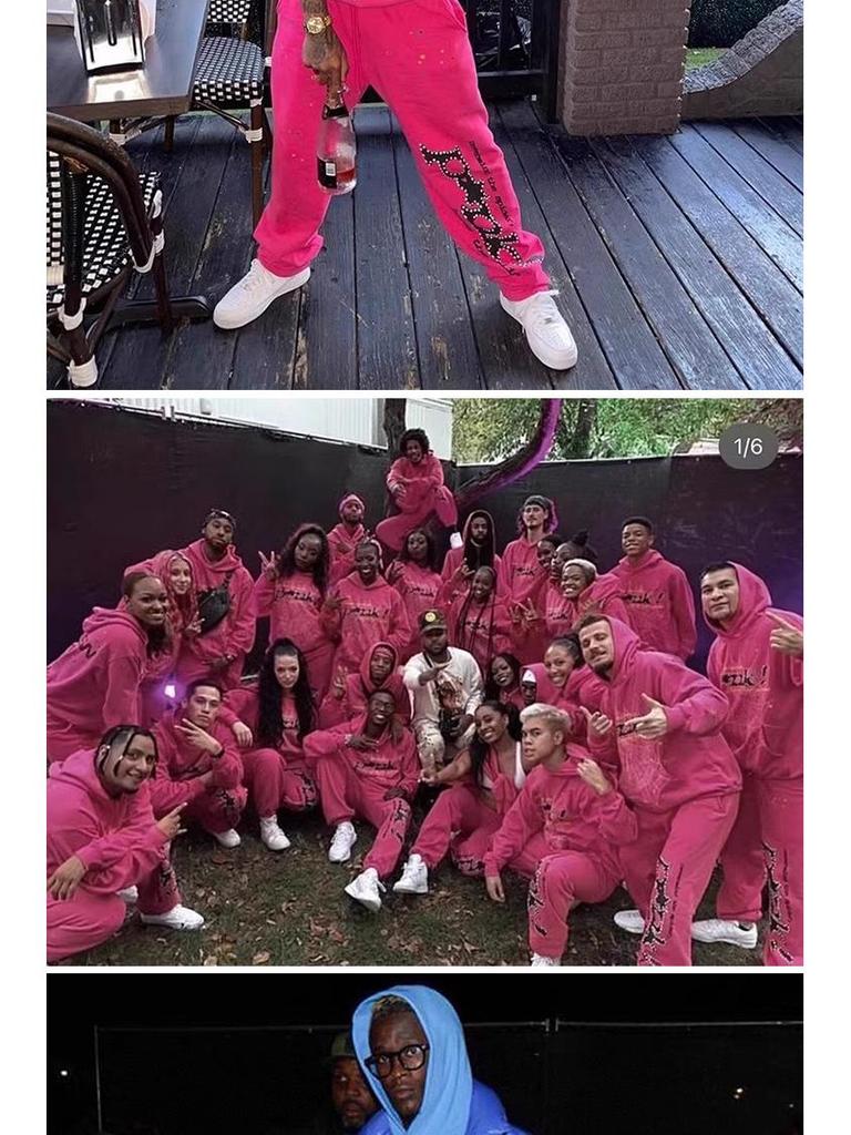 Sp5der Hoodie: Young Thug Spinnennetz-Stil Hip-Hop Sweatshirt-Set