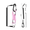 Magnetic Anti-Drop Net Release Holder Elastic Coiled Lanyard Rust Resistant Fishing Accessory for Lake Pond Fishing