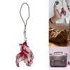 Fashion Hollow Small Fish Pendant Phone Straps Lanyard Pocket Keychain Strap Backpack Charm Car Keys Decoration Chain