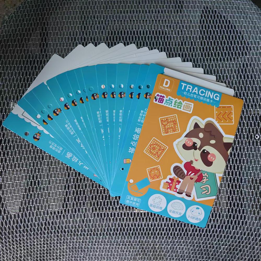 Toddler Pen Control Coaching Workbook Baby Magical Tracing Practice Copybook Reusable Writing Drawing Learning-Focused Picture Books