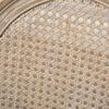 Kitchen Chairs Set of 2, Softly Padded, Vintage Design, Rattan Look, Grey
