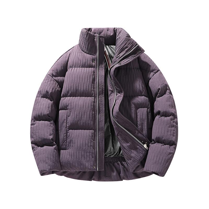 2025 High-quality Stand-up Neck Cotton-padded Clothes Trend Loose Couple Graphene Double Shoulder Straps Jacket Warm and Windproof