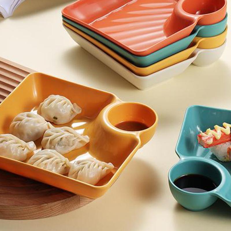 Talíř na knedlíky Protiskluzový Stohovatelný plastový talířek na namáčení Sushi Miska