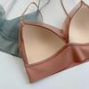 Rückenfreie Bügellose Anti-Rutsch-Unterwäsche Push-Up Bustier im französischen Stil Nahtloser Teenager-BH Dünnes Westchen Bandeau