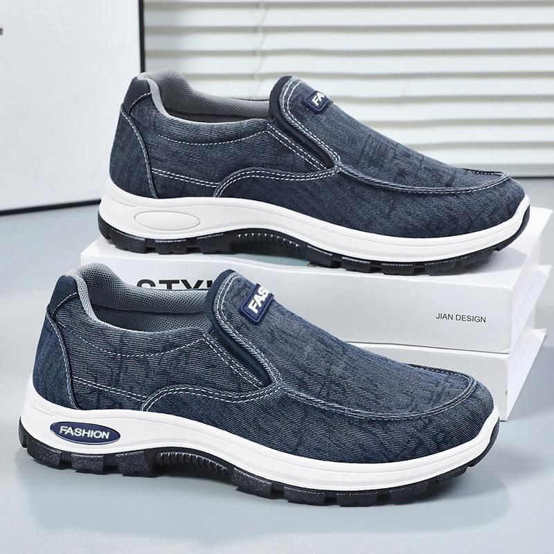 Shoes men's casual shoes new men's shoes summer breathable walking shoes one pedal lazy shoes soft sole comfortable dad shoes