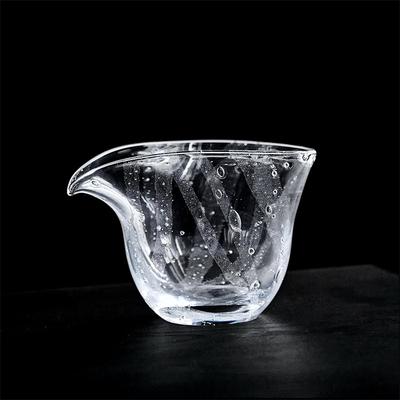 Japanese Style 200ML Bubble Heat-resistant Glass Fair Cup Tea Pitcher Chahai Thicken Justice Cup Kung Fu Tea Cup Set Accessories