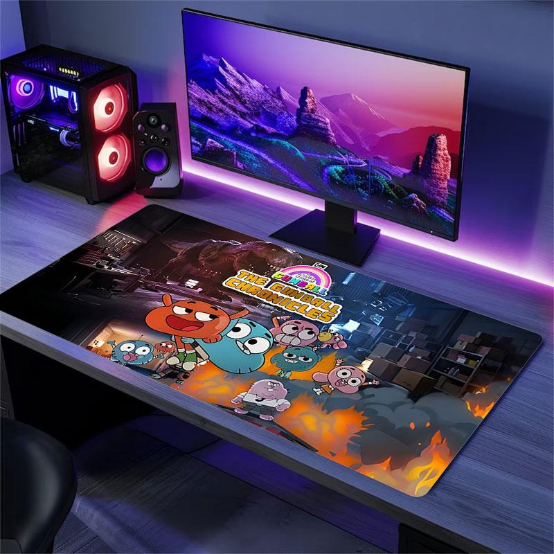 Die Gumball-Chroniken Große Gaming-Tischmatte Rutschfestes Laptop-Tablet Großes Mauspadd XXL-Matte Mini-PC-Spielmatte Mit Verriegeltem Rand